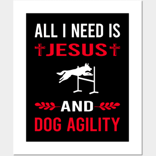 I Need Jesus And Dog Agility Training Posters and Art